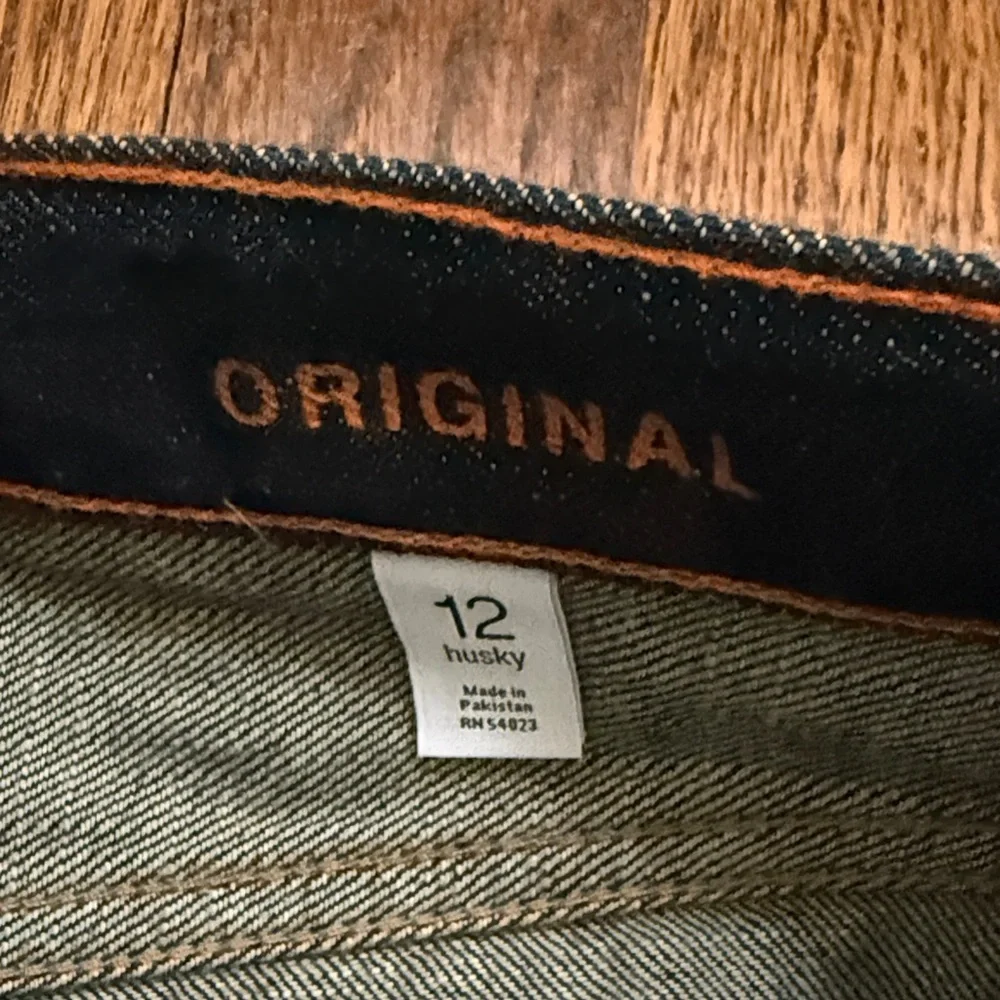 GAP Kids 1969 Boys 12 Husky Dark Blue Jeans Straight
